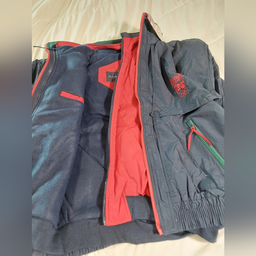 Swingster 1988 U.S. Olympic Team Jacket Set Large Navy Blue Vintage - Picture 9 of 14